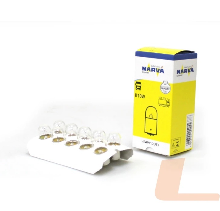 Лампа 24в цокольна R10w габаритів, підсвіч.номера (мін.10 шт.) HEAVY DUTY