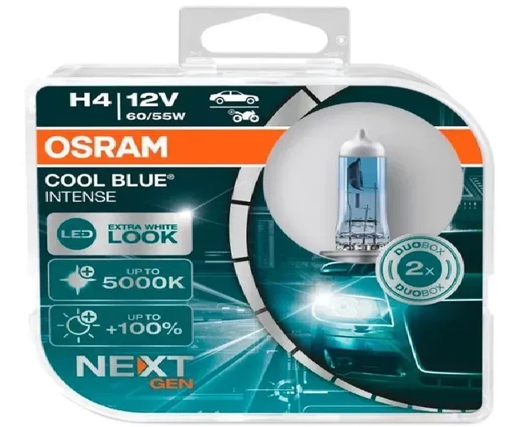 Лампа галогенова 12в Н4-43t 60/55w COOL BLUE INTENSE NEXT GEN 100%