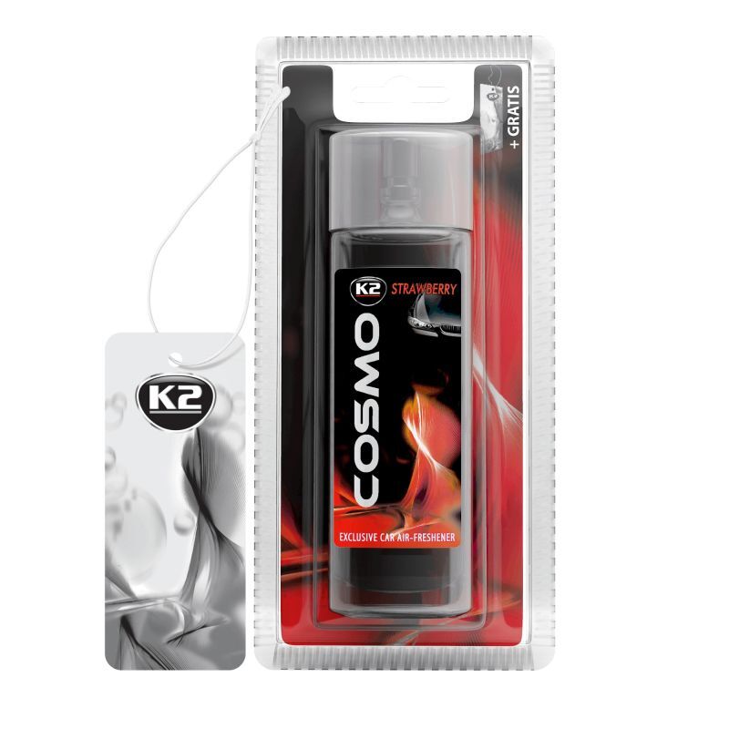 Освіжувач повітря Полуниця 50мл із підвіскою COSMO STRAWBERRY+GRATIS