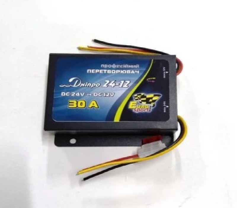 Перетворювач напруги Дніпро 24V-12V 30А 360W