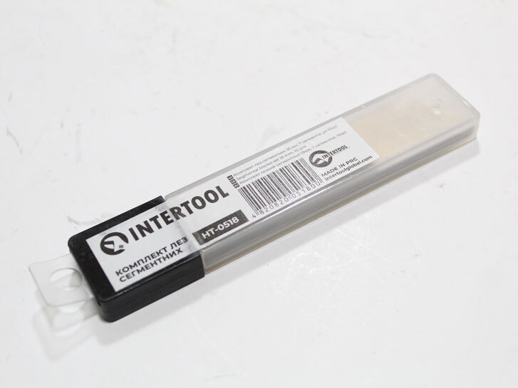 Лезо сегментне 18мм "Intertool" (10 шт.)
