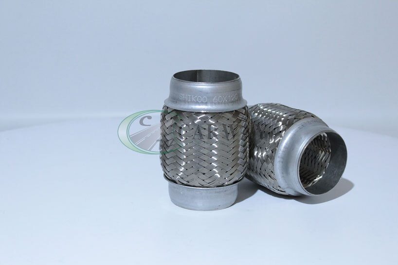 Гнучка труба вихлопу з внутрішнім обплетенням 60mm X 120mm