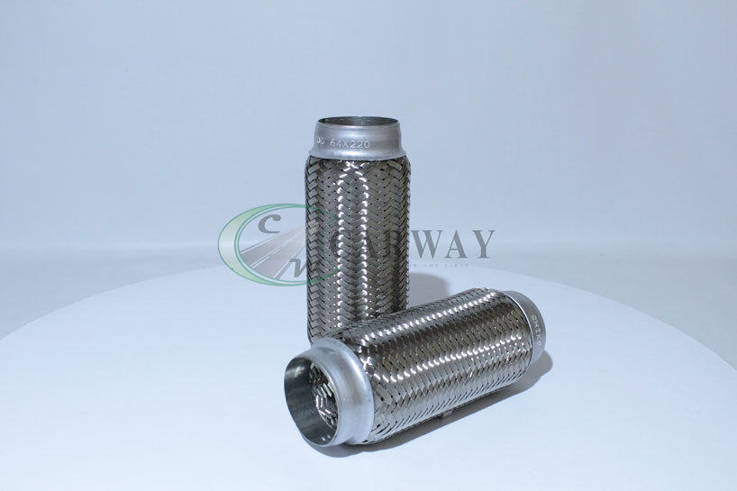 Гнучка труба вихлопу з внутрішнім обплетенням 64mm X 220mm