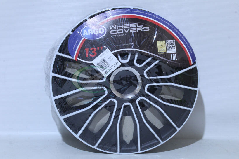 Ковпаки на колеса (4шт) R13 Voltec PRO White & Black