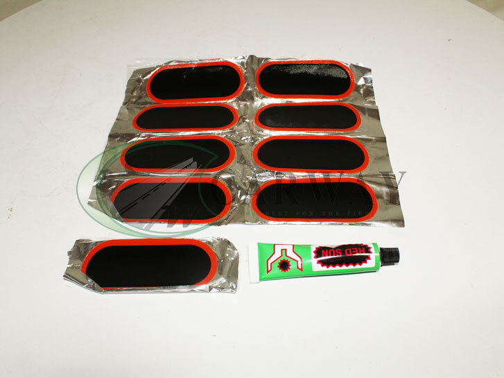 Латки камер Red Sun 9 шт (овальні+клей.) RS-09