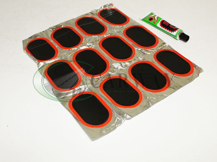 Латки камер Red Sun 12 шт (овальні+клей.) RS-12