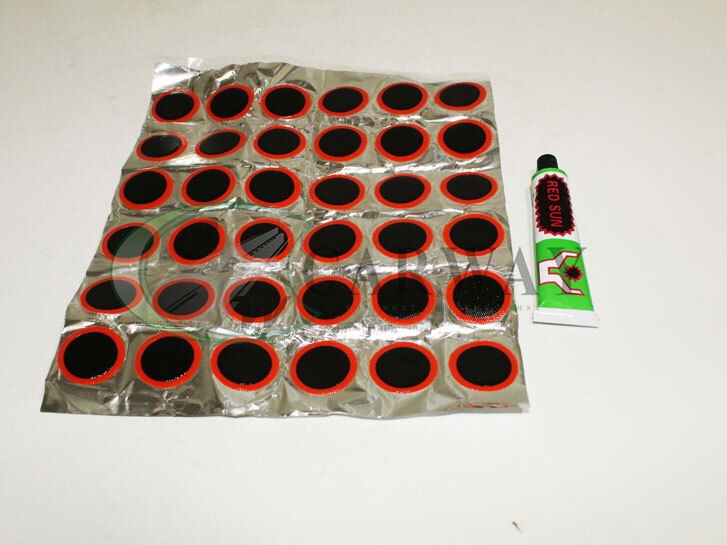 Латки камер Red Sun 36 шт круглі+клей. RS-3601