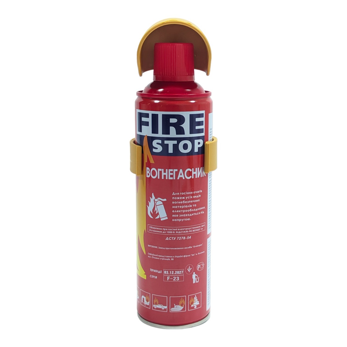 Вогнегасник вуглекислотний 0,5 кг "Fire Stop"