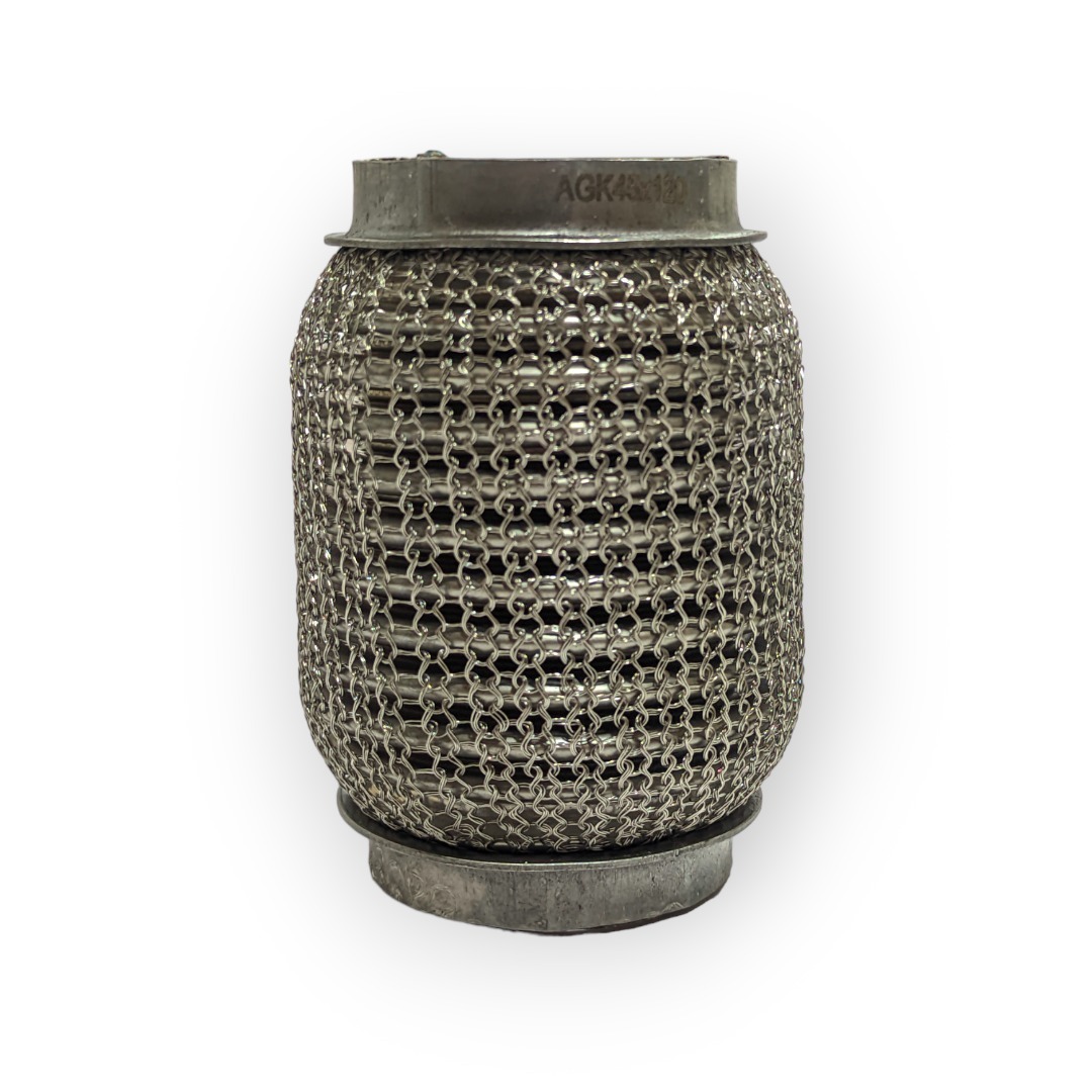 Гнучка труба вихлопу авто з сітчастим обплетенням 45mm X 120mm