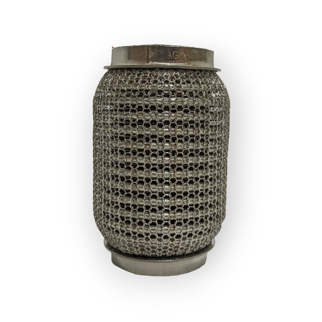 Гнучка труба вихлопу авто з сітчастим обплетенням 50mm X 120mm