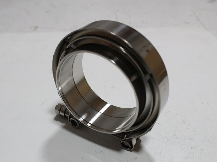 Хомут з фланцями V-Band нержавіюча сталь 76мм (3.0") AGK-VB1076F