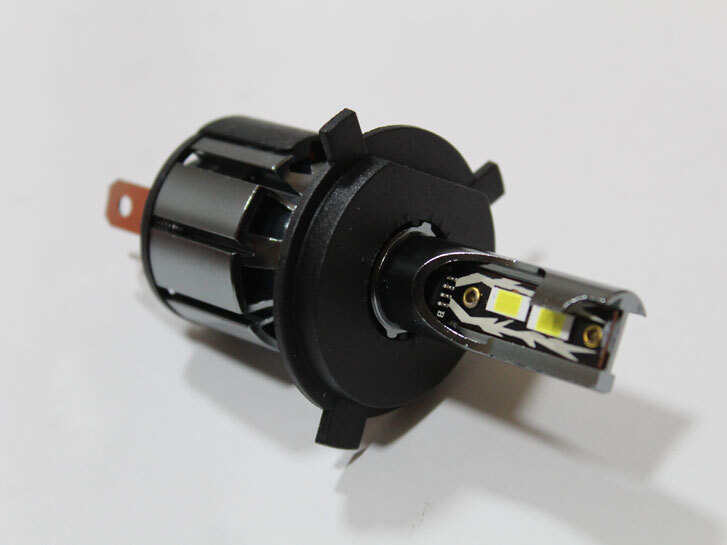 Лампа LED H4 H/L, діод 3570/12V, 30W, 6500K/тип охлодження -радіатор+вентилятор "T5 "