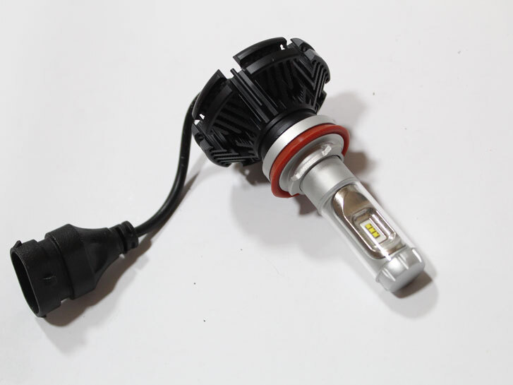 Лампа LED Н11(H8/H9/H16), діод PHILIPS ZES/ 9-32V, 22W, 6000К/тип охлодження - радіатор "X3"