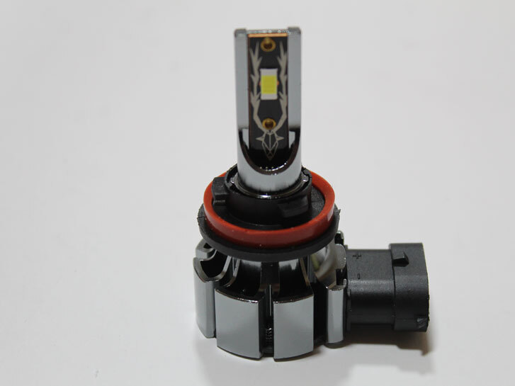 Лампа LED H11(H8/H9/H16), діод 3570/ 12V, 30W, 6500K/тип охлодження - радіатор+вентилятор "T5"
