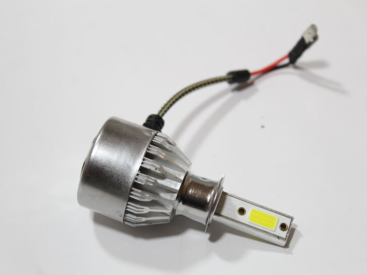 Лампа LED H3, діод COB/12V, 6000К/тип охлодження -радіатор (металевий корпус) +вентилятор "C6"