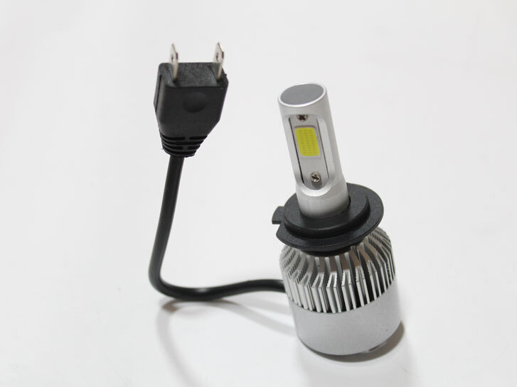 Лампа LED H7, діод COB/12V, 6000К/тип охлодження- радіатор (металевий корпус) +вентилятор "C6"
