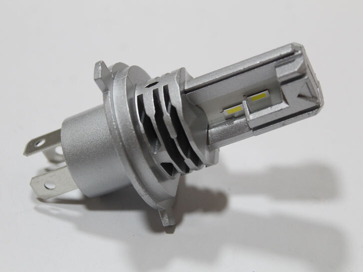 Лампа LED H4 H/L mini, діод 1860/9-32V, 22W, 6000K/тип охлодження -радіатор "TМ3"