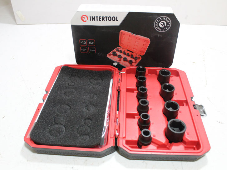 Набір головок 1/2" 6-гр. ударних 10 од. "Intertool" Storm 10-24мм