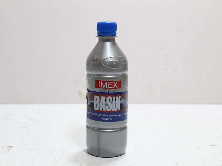 Розчинник універсальний "BASIX" (0,5 л) (для базових покриттів та акрилових продуктів (без прекурсорів)) 0,360 кг IMEX