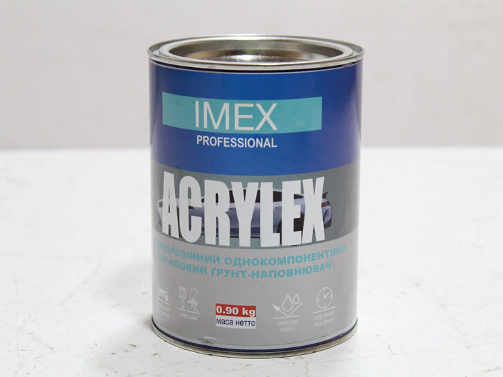 Грунт сірий 1000мл акриловий ACRYLEX 0,900 кг IMEX