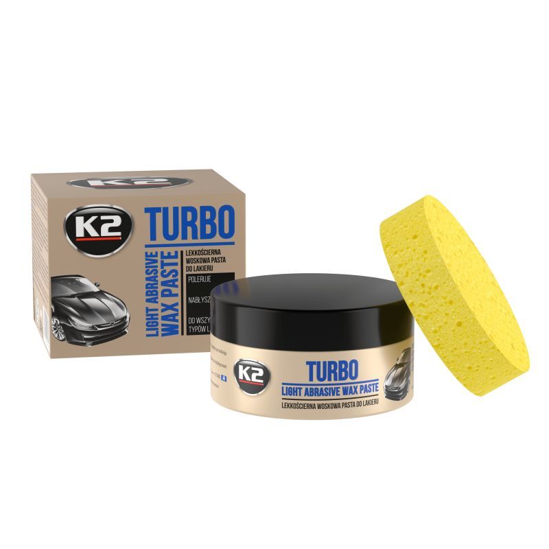 Поліроль для кузова та відновлення блиску кузова Turbo з губкою (0,250 кг) K004 K2