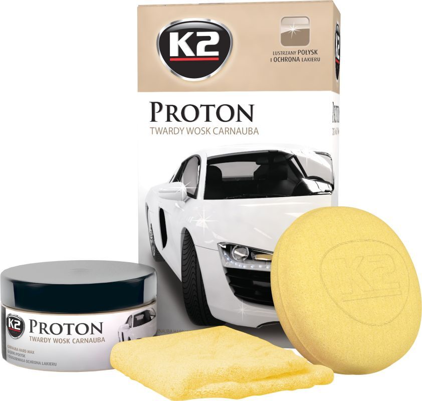 Поліроль для кузова з воском 200гр. з губкою та ганчірочкою Proton G040 K2