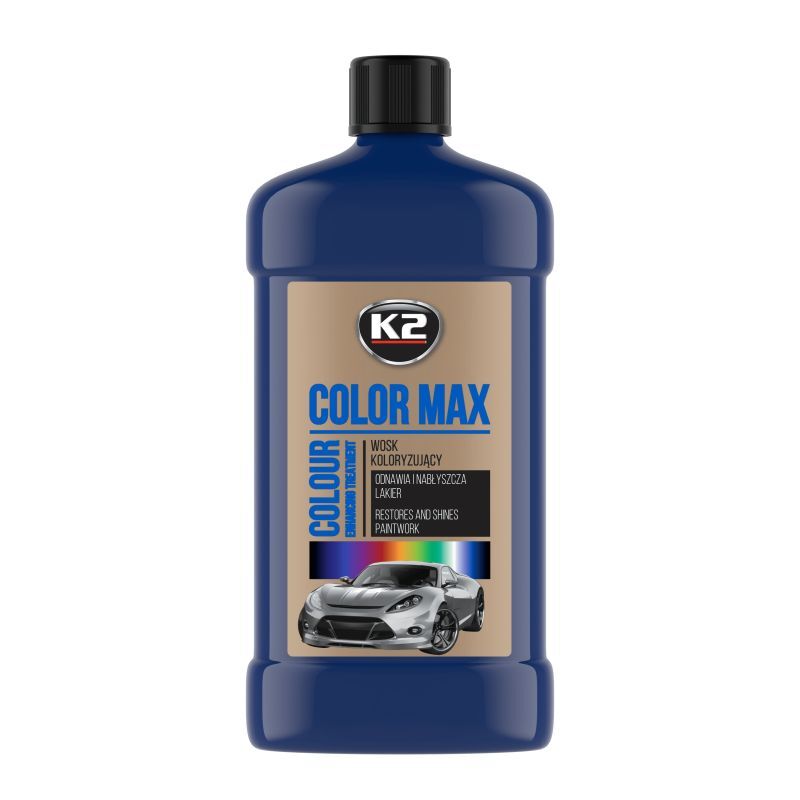 Поліроль для кузова із воском синій темний Color Max Dark Blue 500мл. K025GR K2
