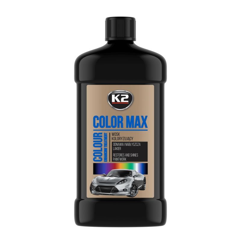 Поліроль для кузова із воском чорний Color Max White 500мл. K025CA K2