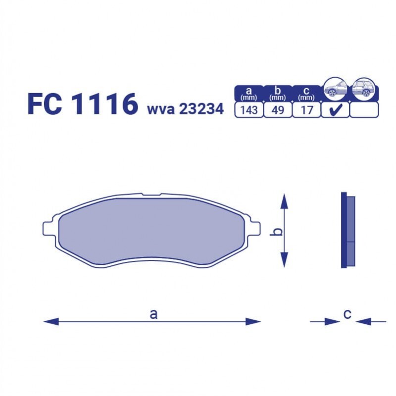 Гальмівні колодки, дискові Chevrolet Lacetti, Daewoo Nubira, Lanos 14", Evanda 96405129 FriCo
