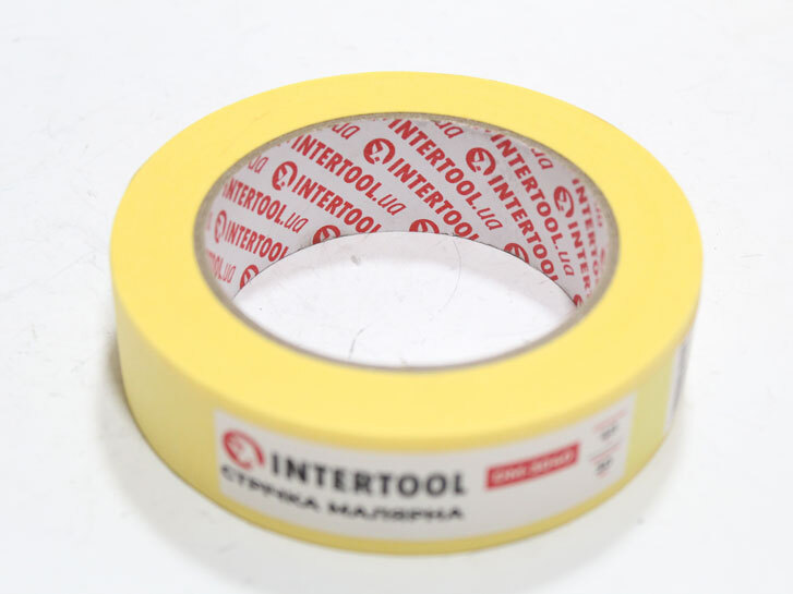 Скотч малярний 80° 30мм 40м жовтий "Intertool" DM-3040