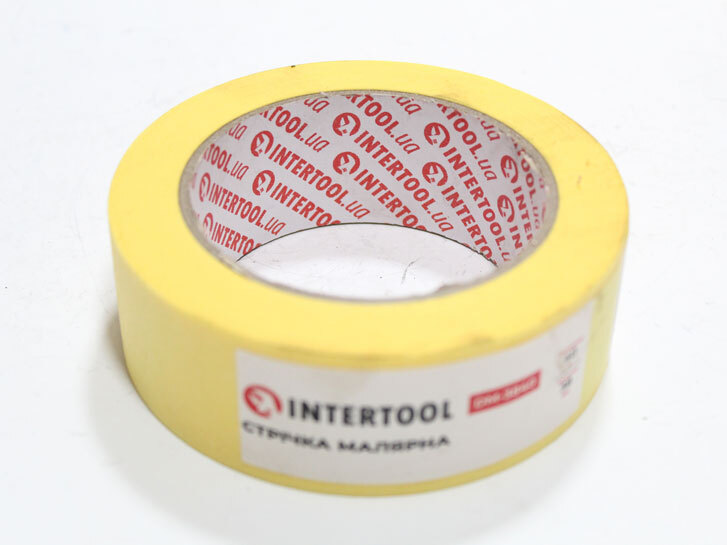 Скотч малярний 80° 38мм 40м жовтий "Intertool" DM-3840