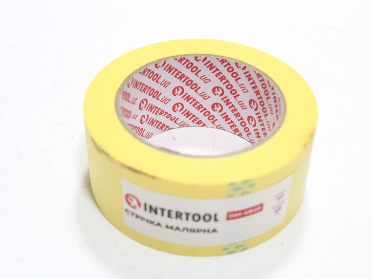 Скотч малярний 80° 48мм 40м жовтий "Intertool" DM-4840