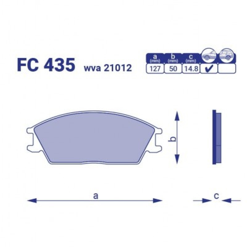 Колодки передні гальмівні Hyundai Accent I, II, Elantra I, Getz, Pony, Honda Accord II WVA 21012 FriCo
