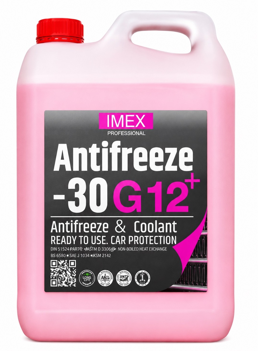 Тосол Антифриз (-30) (5 кг) червоний G12+ флуоресцентний, присадки BASF