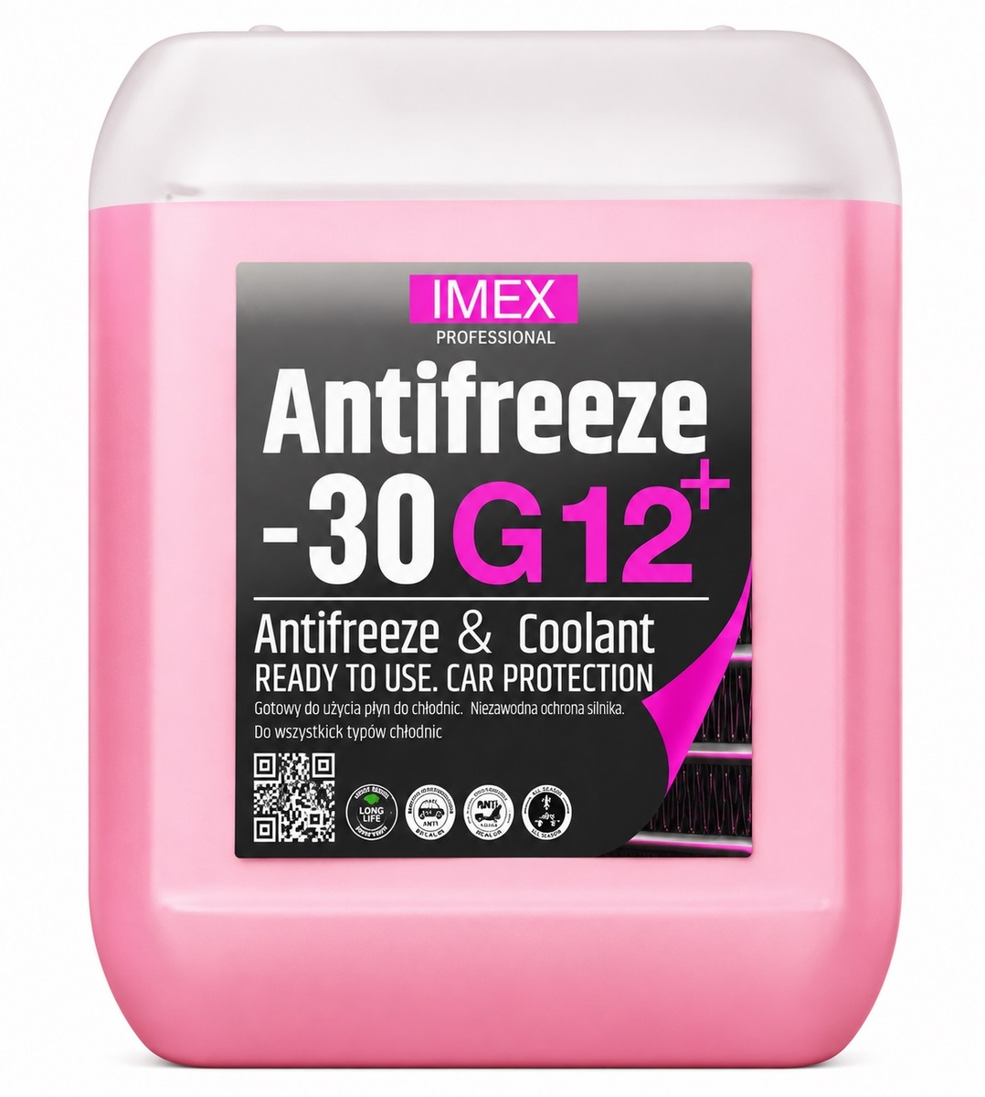 Тосол Антифриз (-30) (10 кг) червоний G12+ флуоресцентний, присадки BASF