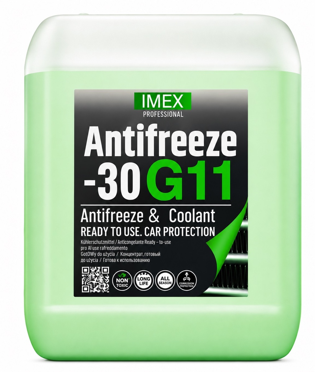 Тосол Антифриз (-30) (10 кг) зелений G11 флуоресцентний, присадки BASF
