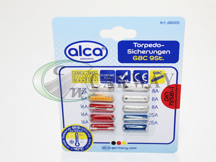 Запобіжники (10 шт) 2-25А арт.680000 Alca