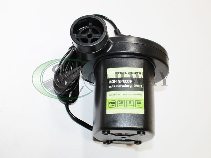 Компресор 3 АТМ 12А для кемпінгу (човен, матрац) POWER: 50W, 0.6 PSI