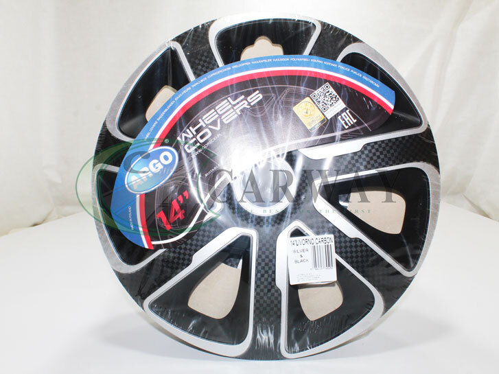 Ковпаки на колеса (4шт) R14 Livorno Carbon Silver&Black