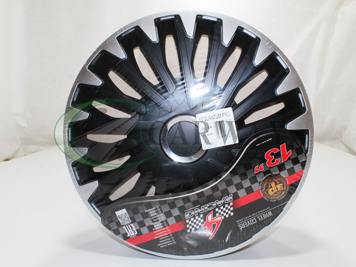 Ковпаки на колеса (4шт) R13 Quantum PRO Silver&Black