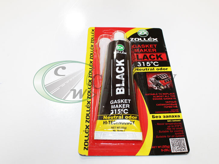 Герметик прок (чорний) BLACK-85g. Преміум 15009 Zollex
