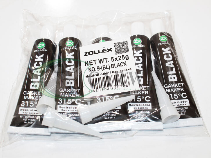 Герметик прокл. (чорний) BLACK-25g в уп.5шт. Преміум 15007 Zollex