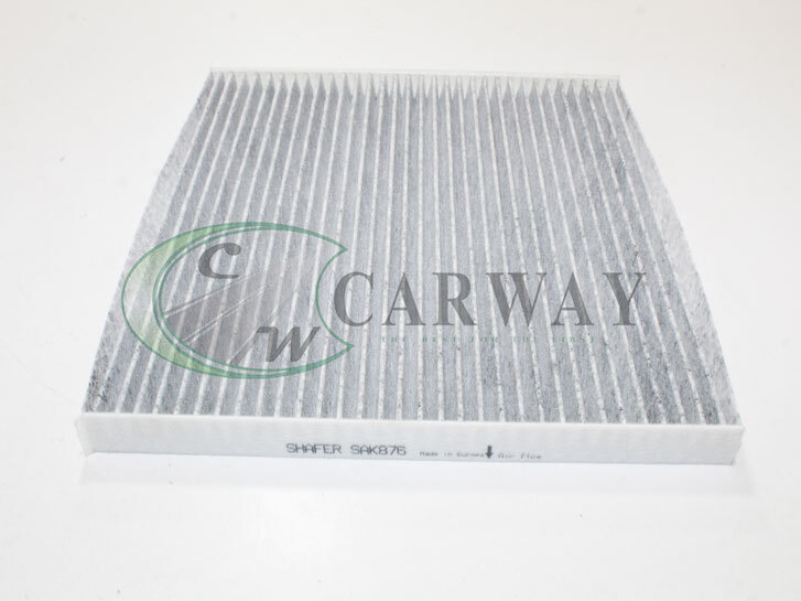 Фільтр салонний Huyndai Santa Fe, Sonata, Optima, Sedona, Chevrolet Captiva, Equinox, Terrain (12-21), 254x225x20, вугільний SAK8