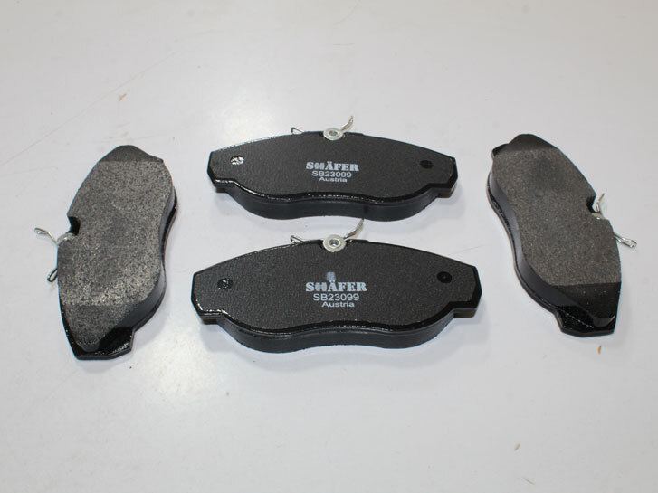 Колодки передні Renault Trafic, Opel Vivaro, Nissan Primastar (98-) SB23099 Shafer