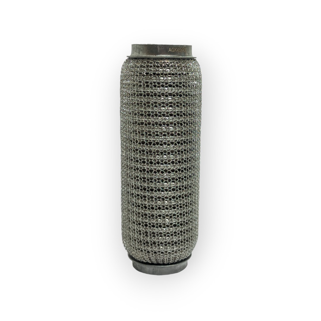 Гнучка туба вихлопу з сітчастимоблетенням 45mm X 200mm (3-х слойна)