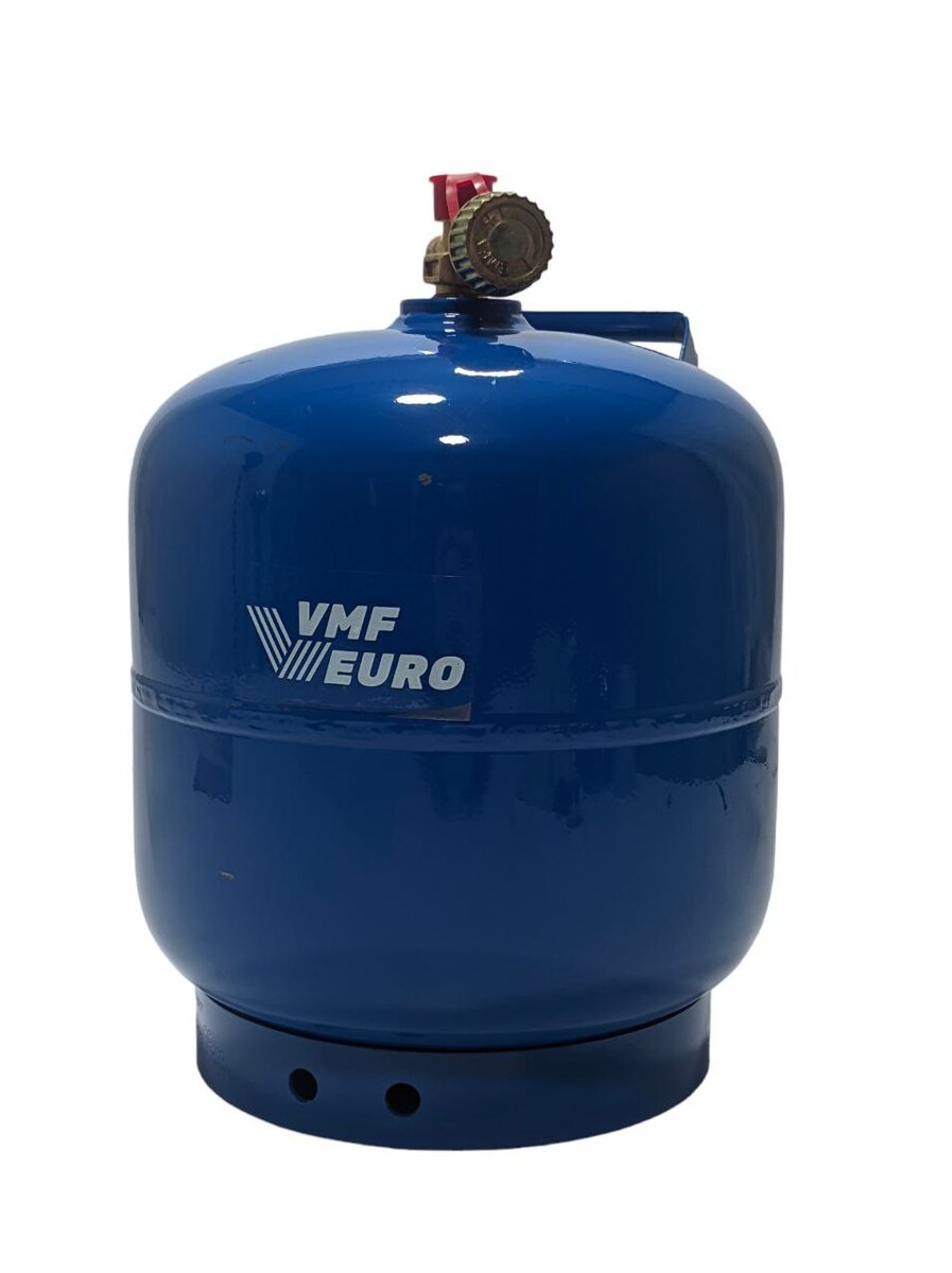 Газовий балон NURGAZ 8,5 л (різьблення GW3/8"L 15,5мм) (3кг), без пальника.
