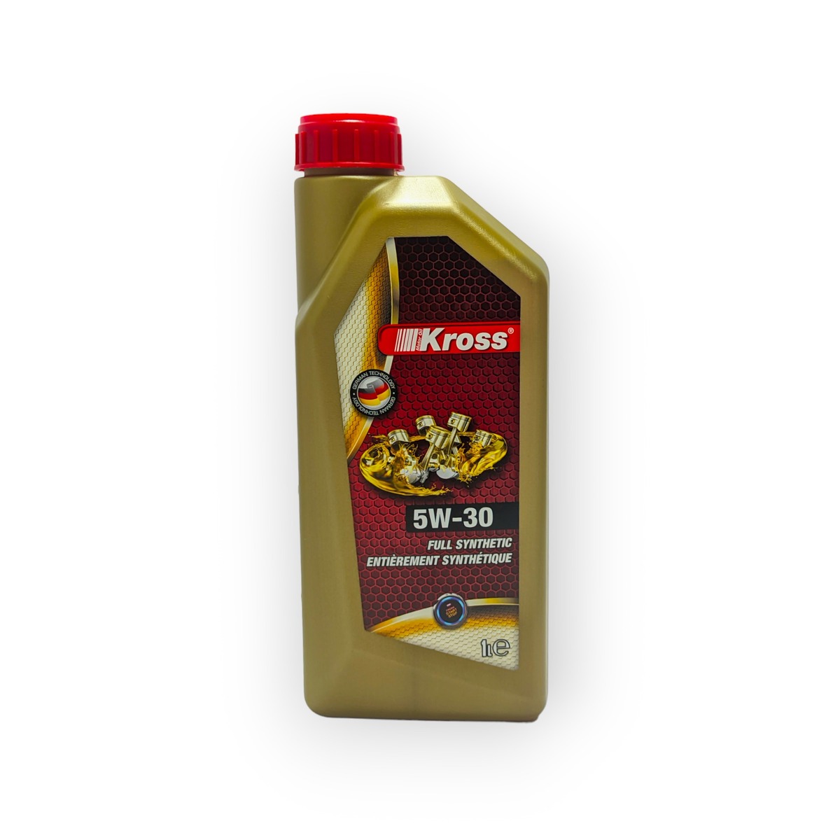 Олива моторна для бензинових та дизельних двигунів KROSS 5W30 FULL SYNTHETIC 1л