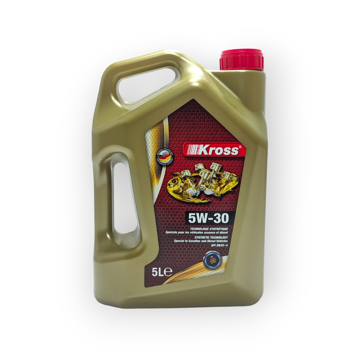 Олива моторна для бензинових та дизельних двигунів/KROSS 5W30 SYNTHETIC 5л