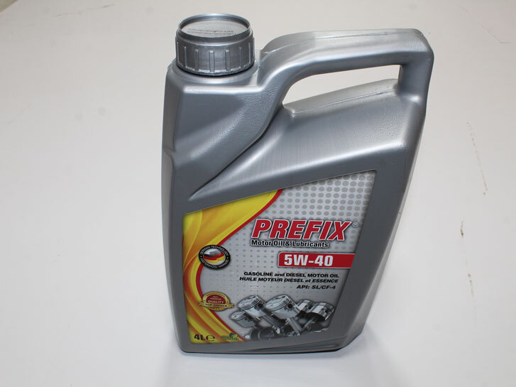 Олива моторна для бензинових та дизельних двигунів/PREFIX 5W40 API: SL/CF-4 IN 4L BOTTLE