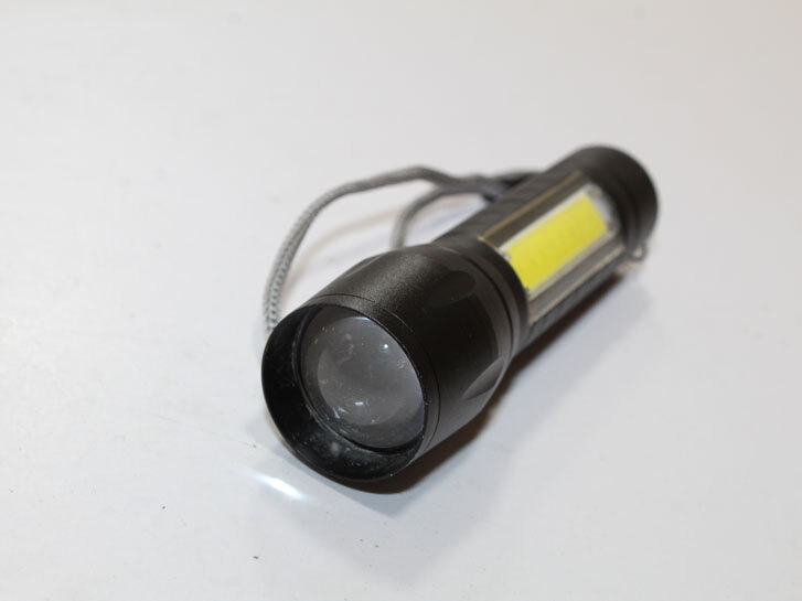 Фонарь кишеньковий аккумуляторний 120-220 Lumen (довга бокова підсвітка) в кейсі